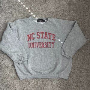 Men's Grey and Red Sweatshirt